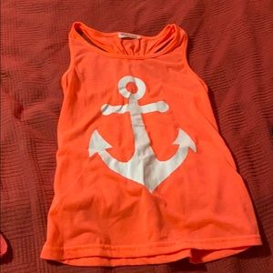 Cute anchor racer back tank